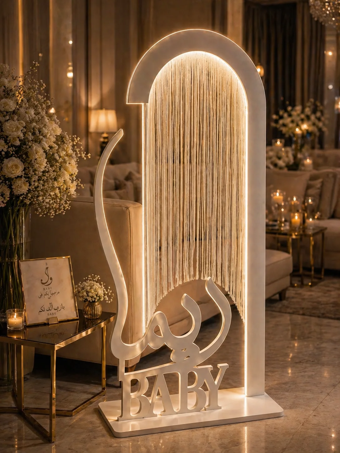 استاند الهدب مع الاضائه